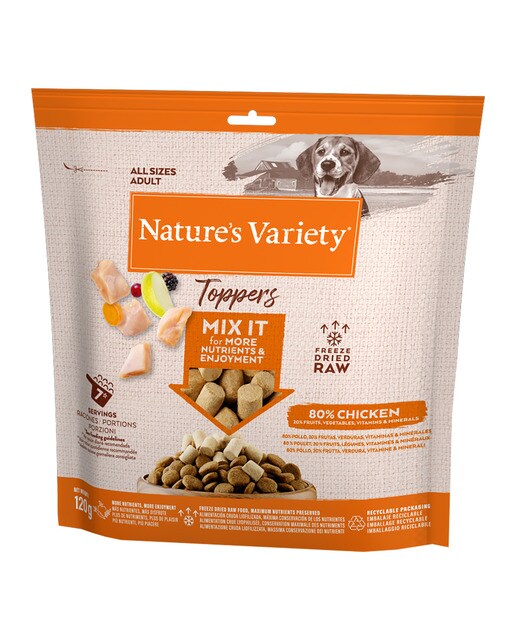 Nature's Variety Toppers Pollo Liofilizado 120 g