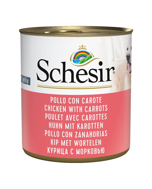 Schesir Comida Húmeda Filetes de Pollo con Zanahoria 285 g