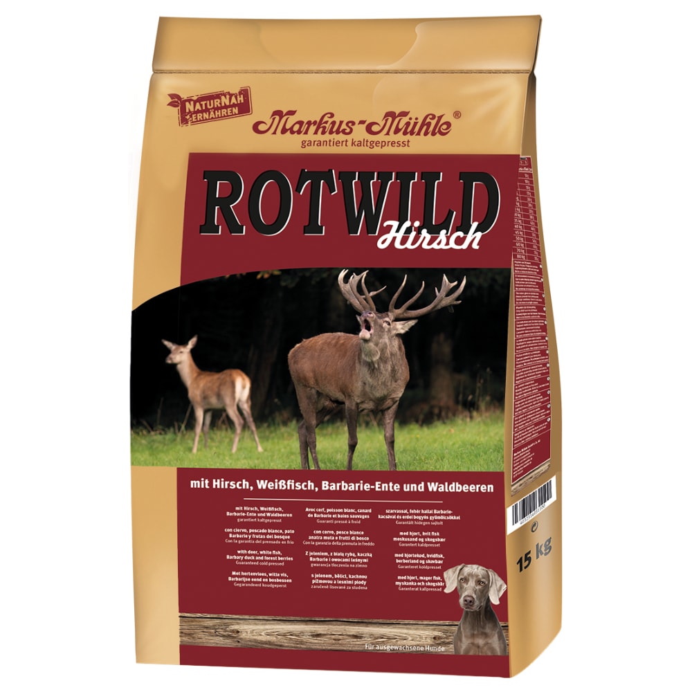 Markus Mühle 2 x 15 / 5 kg - Pack Ahorro - Ciervo y pato Adult (2 x 15 kg)