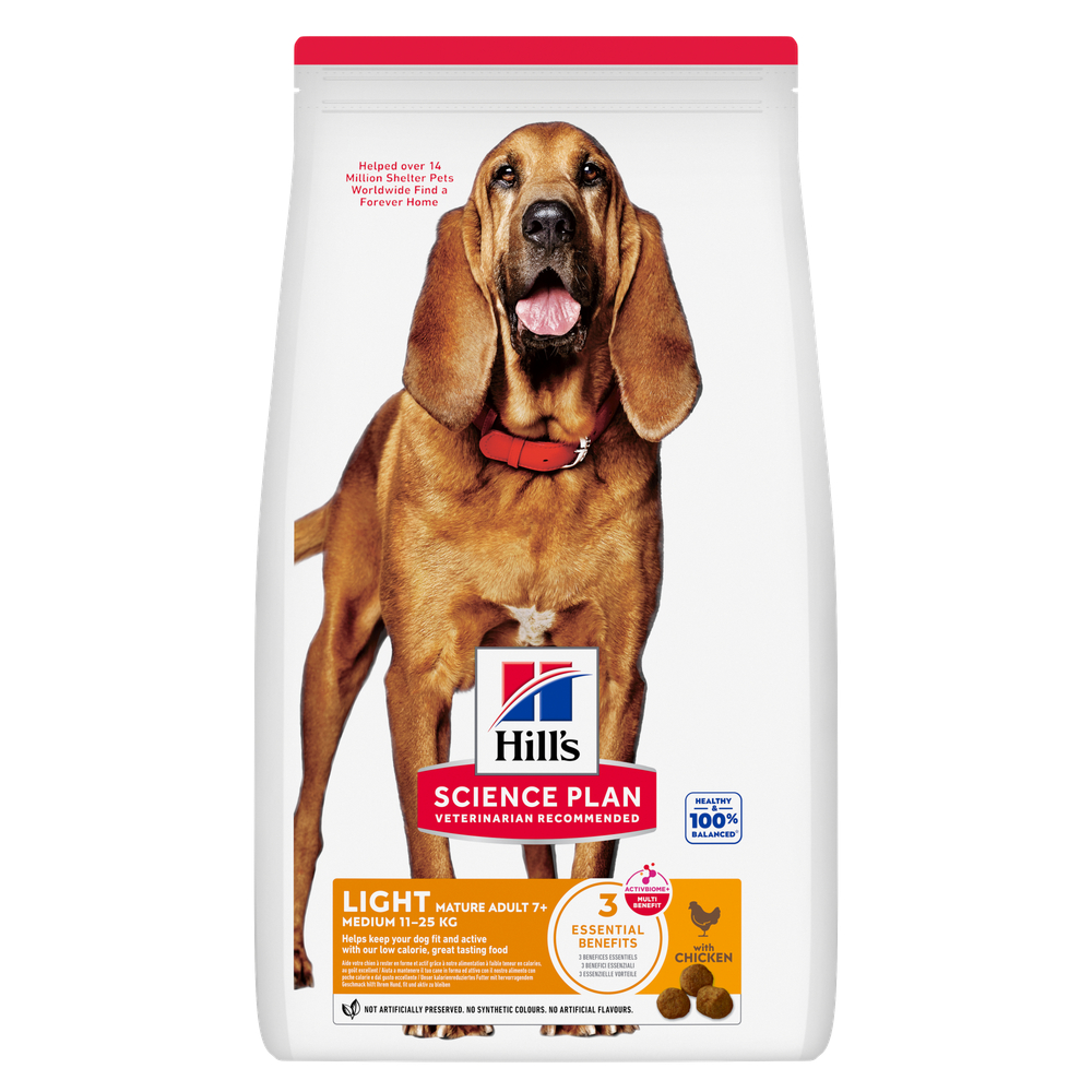 Hill's Science Plan Light Mature Adult 7+ Medium con pollo  - 14 kg