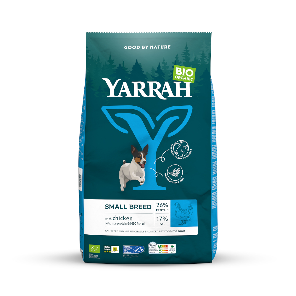 Yarrah Bio Small Breed con pollo ecológico - 2 x 5 kg - Pack Ahorro