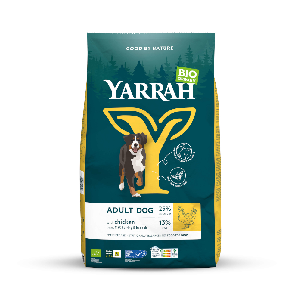 Yarrah Bio Adult con pollo ecológico - 2 x 15 kg - Pack Ahorro