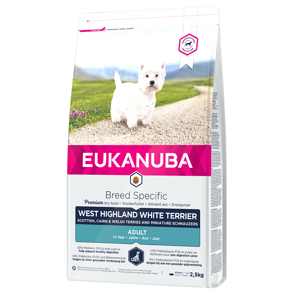 Eukanuba Breed West Highland White Terrier "Westy" - 3 x 2,5 kg - Pack Ahorro