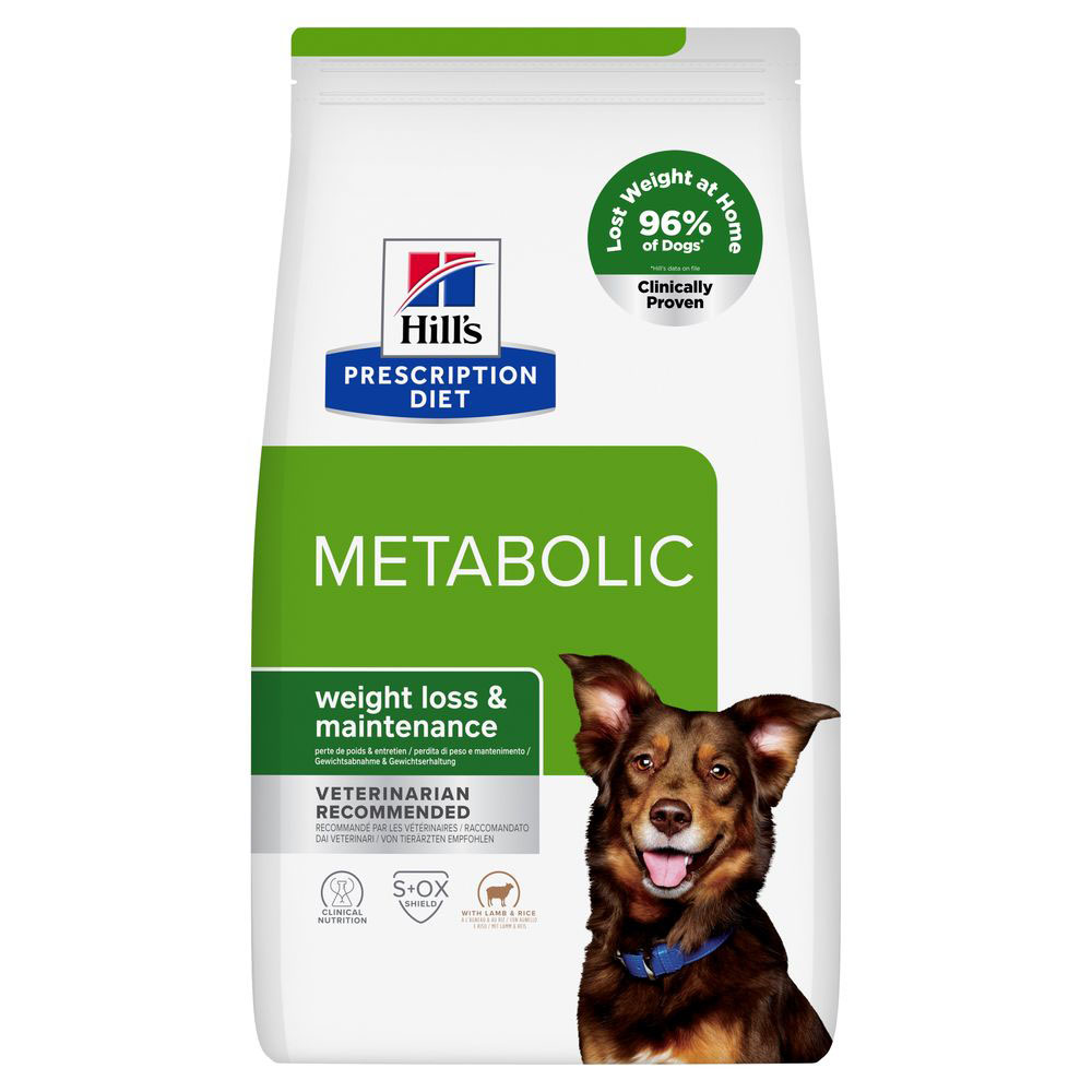 Hill's Prescription Diet Metabolic con cordero pienso para perro - 2 x 12 kg - Pack Ahorro