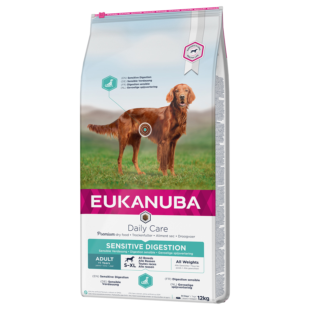 Pack Ahorro: Eukanuba 2 x 12/15 kg o 2 x 3 kg - Daily Care Sensitive Digestion (2 x 12 kg)