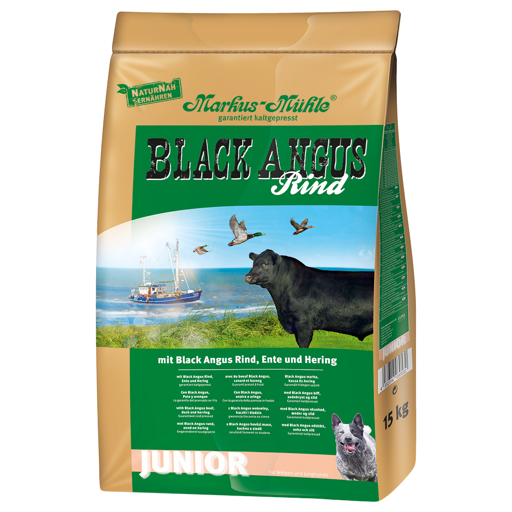 Markus Mühle 2 x 15 / 5 kg - Pack Ahorro - Black Angus Junior (2 x 15 kg)
