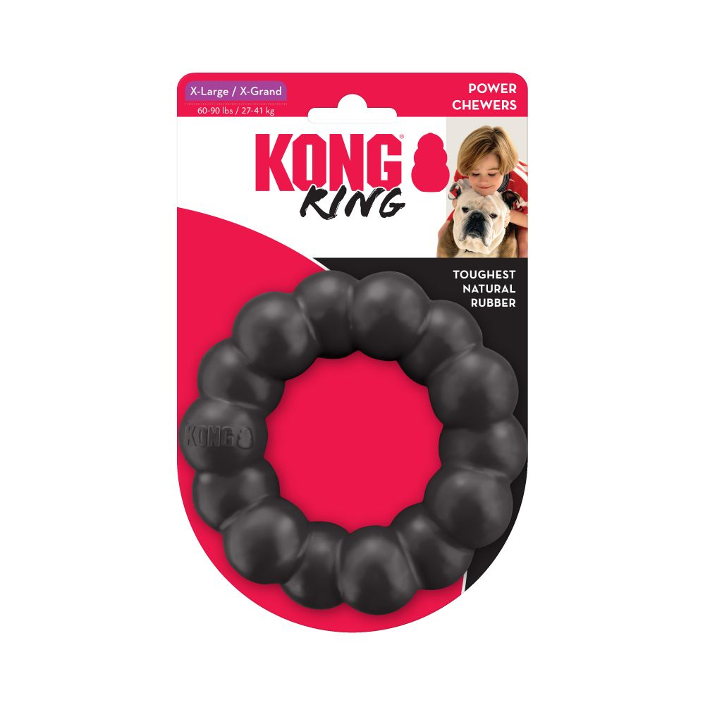KONG Extreme Ring Mordedor de Caucho Natural — Talla XL