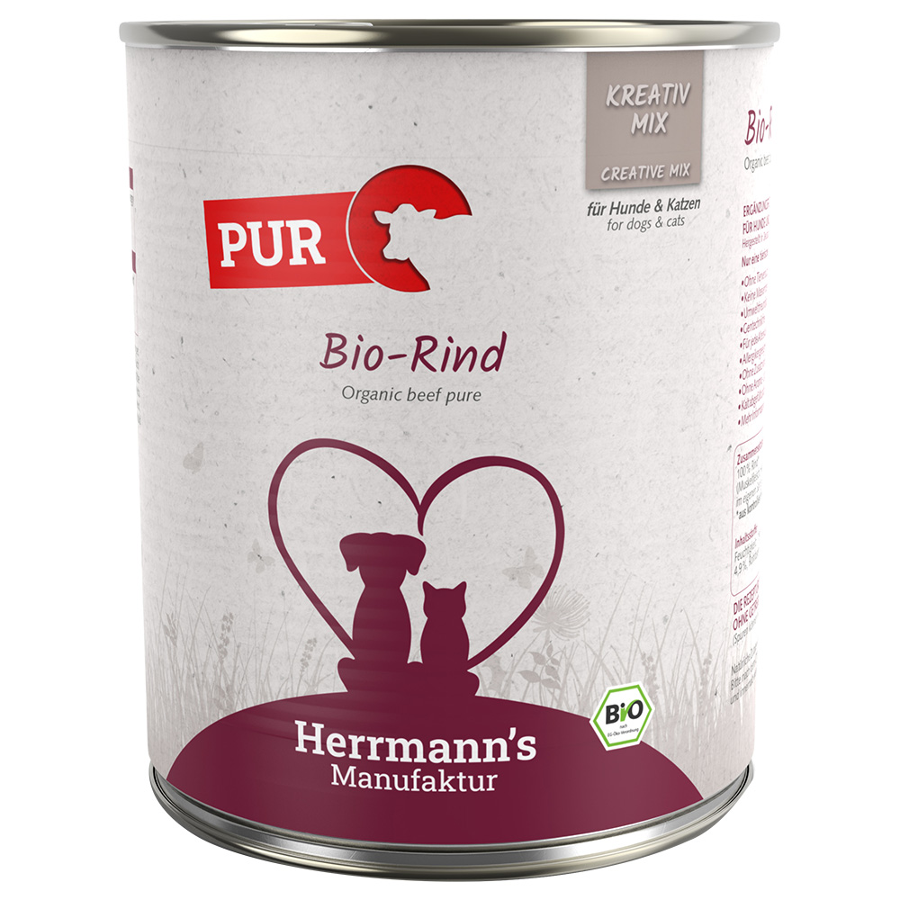 Herrmanns Carne pura / Carne pura ecológica 6 x 800 g - Vacuno ecológico