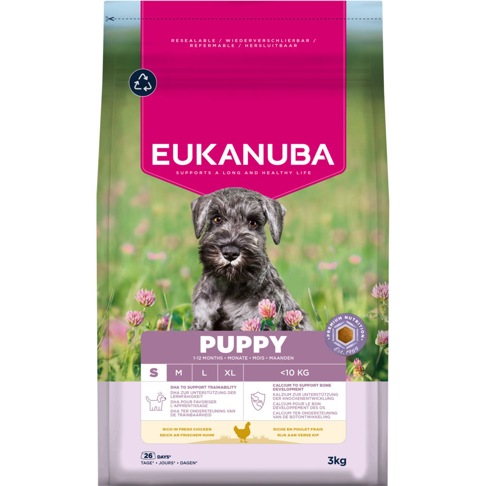 Pack Ahorro: Eukanuba 2 x 12/15 kg o 2 x 3 kg - Puppy Small Breed pollo (2 x 3 kg)