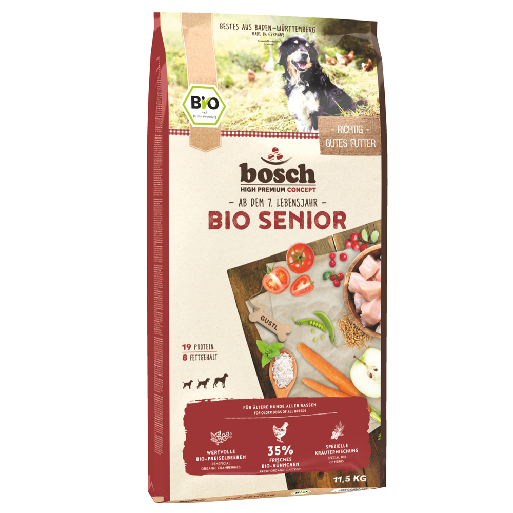 Pack Ahorro: Bosch pienso para perros - Bio Senior (2 x 11,5 kg)