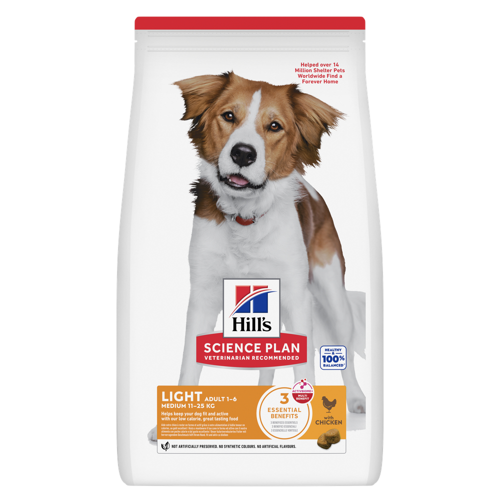 Hill's Science Plan Adult 1-6 Light Medium con pollo - 14 kg